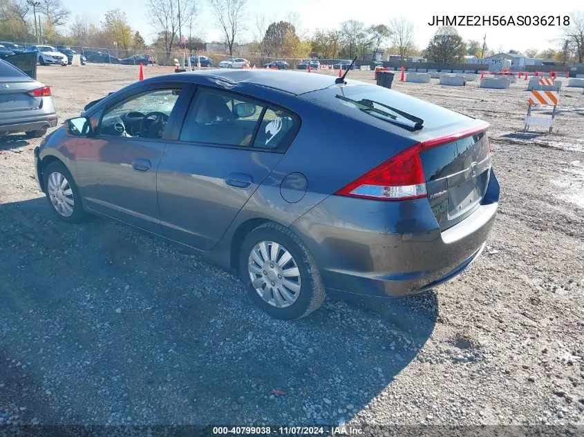 2010 Honda Insight Lx VIN: JHMZE2H56AS036218 Lot: 40799038