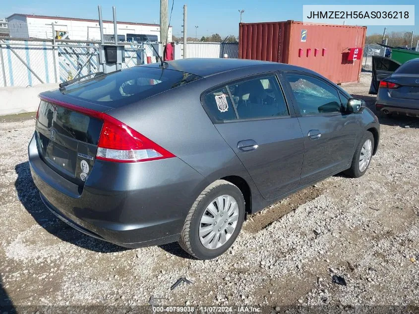 2010 Honda Insight Lx VIN: JHMZE2H56AS036218 Lot: 40799038