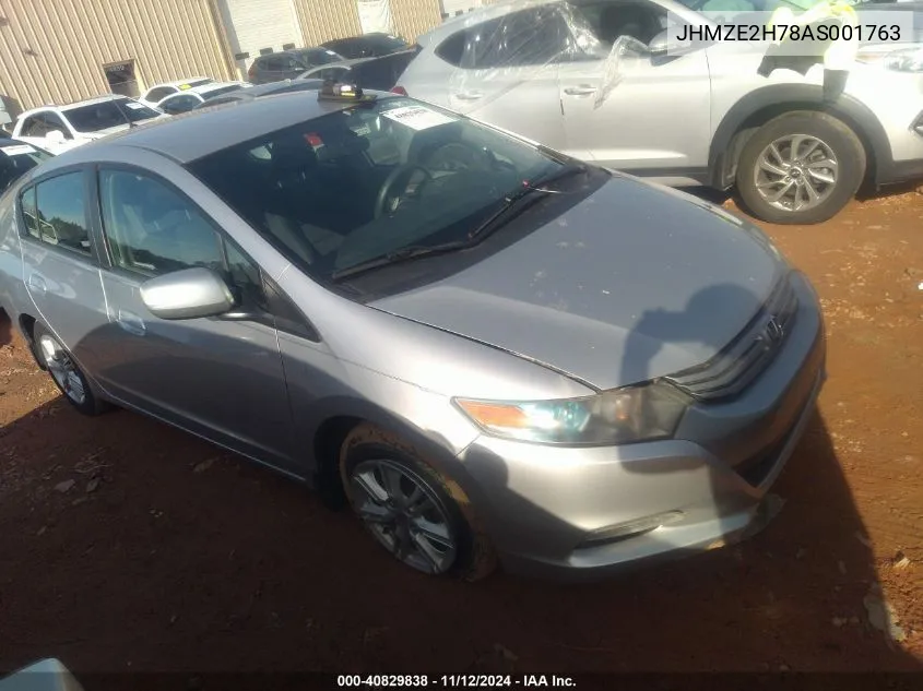 2010 Honda Insight Ex VIN: JHMZE2H78AS001763 Lot: 40829838