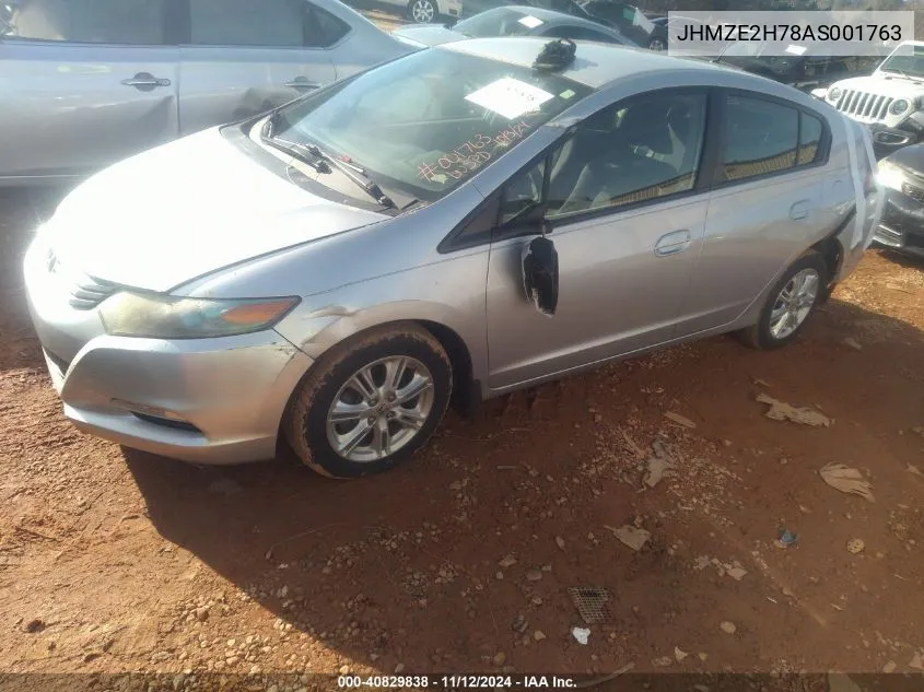 2010 Honda Insight Ex VIN: JHMZE2H78AS001763 Lot: 40829838