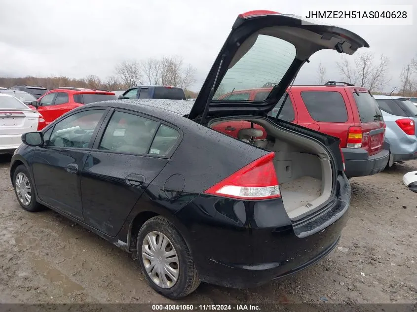 2010 Honda Insight Lx VIN: JHMZE2H51AS040628 Lot: 40841060