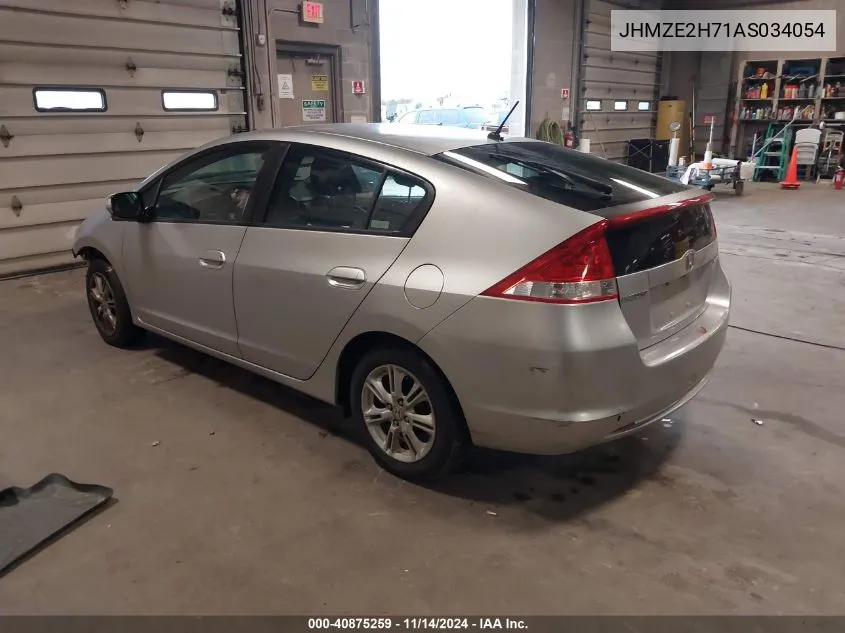 2010 Honda Insight Ex VIN: JHMZE2H71AS034054 Lot: 40875259