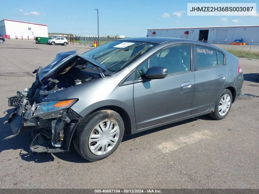 JHMZE2H36BS003087 2011 Honda Insight