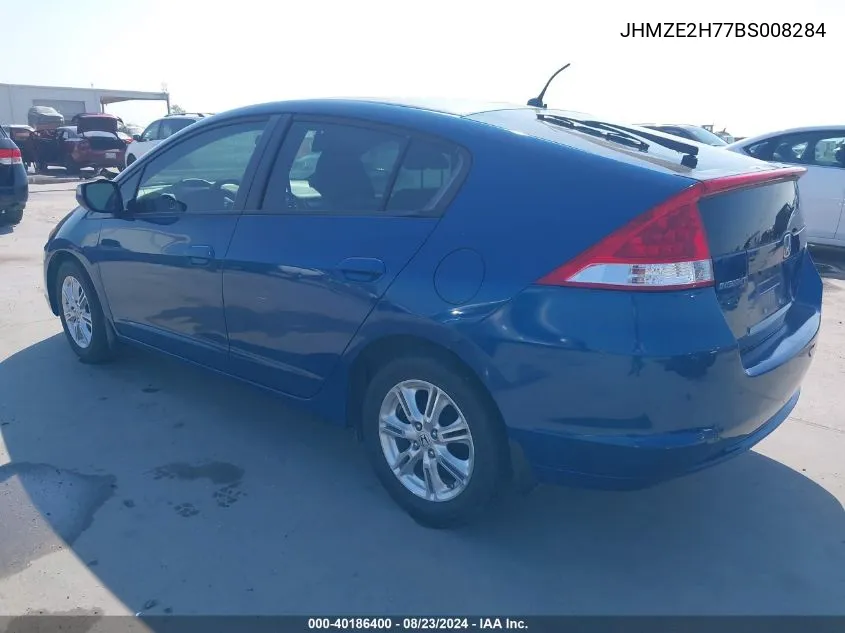 2011 Honda Insight Ex VIN: JHMZE2H77BS008284 Lot: 40186400