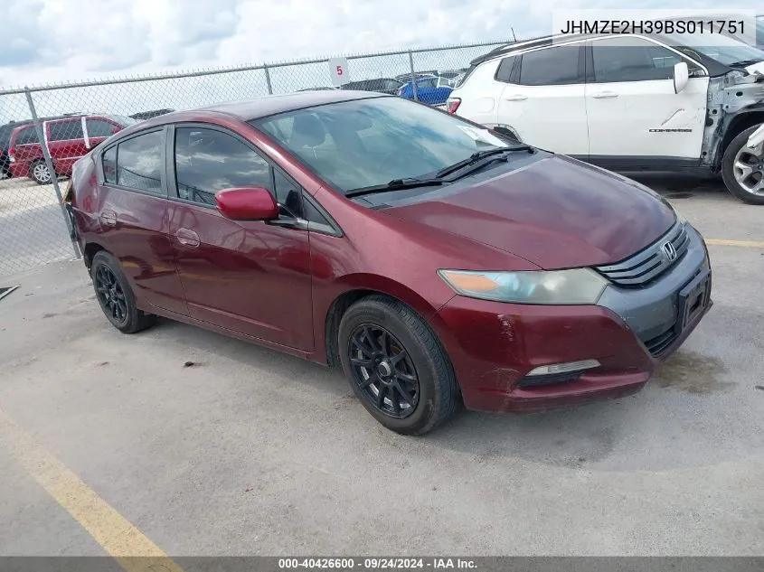 JHMZE2H39BS011751 2011 Honda Insight