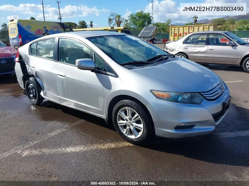 2011 Honda Insight Ex VIN: JHMZE2H77BS003490 Lot: 40553302