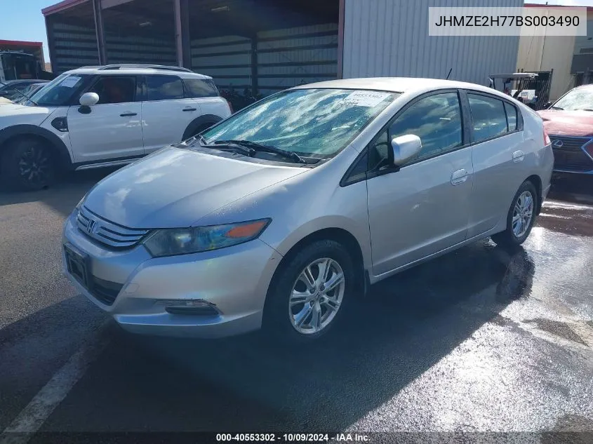 2011 Honda Insight Ex VIN: JHMZE2H77BS003490 Lot: 40553302