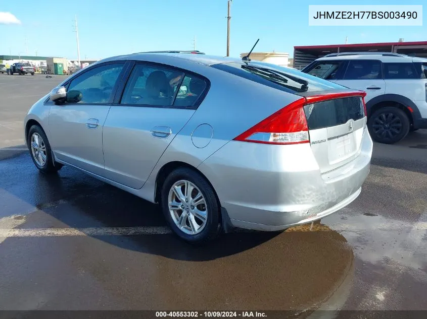 2011 Honda Insight Ex VIN: JHMZE2H77BS003490 Lot: 40553302