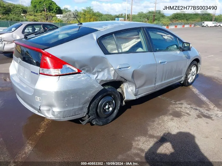 2011 Honda Insight Ex VIN: JHMZE2H77BS003490 Lot: 40553302