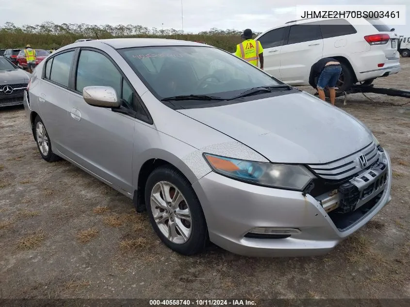 2011 Honda Insight Ex VIN: JHMZE2H70BS003461 Lot: 40558740