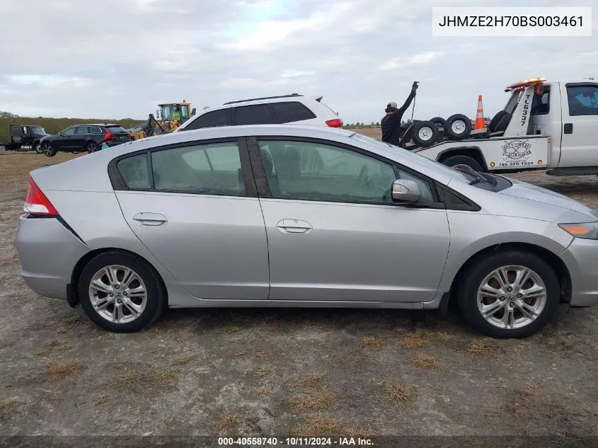 2011 Honda Insight Ex VIN: JHMZE2H70BS003461 Lot: 40558740