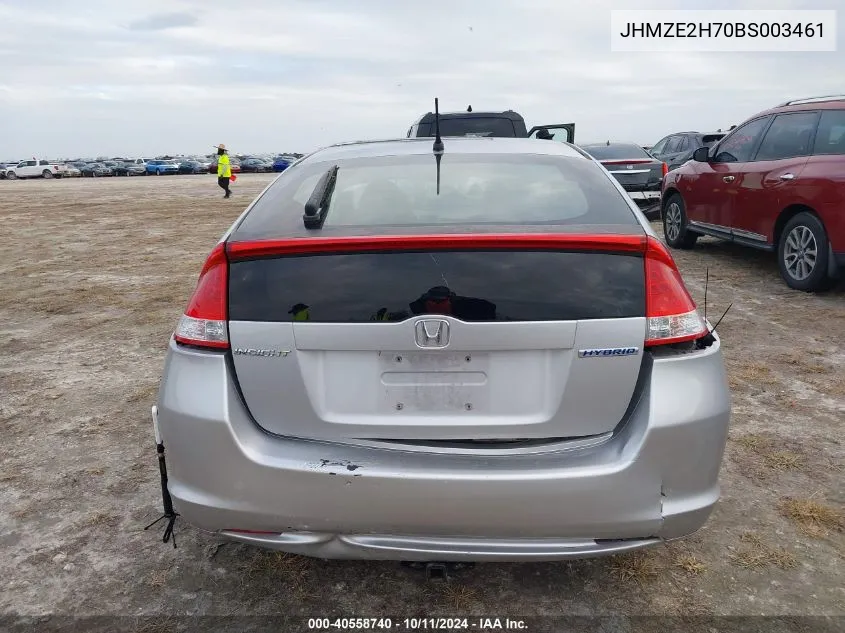 2011 Honda Insight Ex VIN: JHMZE2H70BS003461 Lot: 40558740