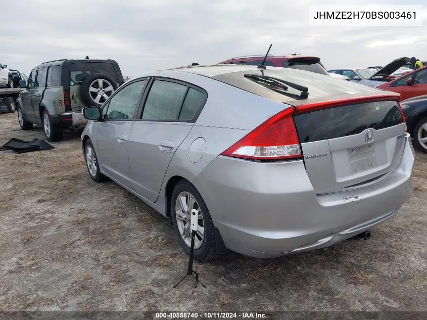 2011 Honda Insight Ex VIN: JHMZE2H70BS003461 Lot: 40558740