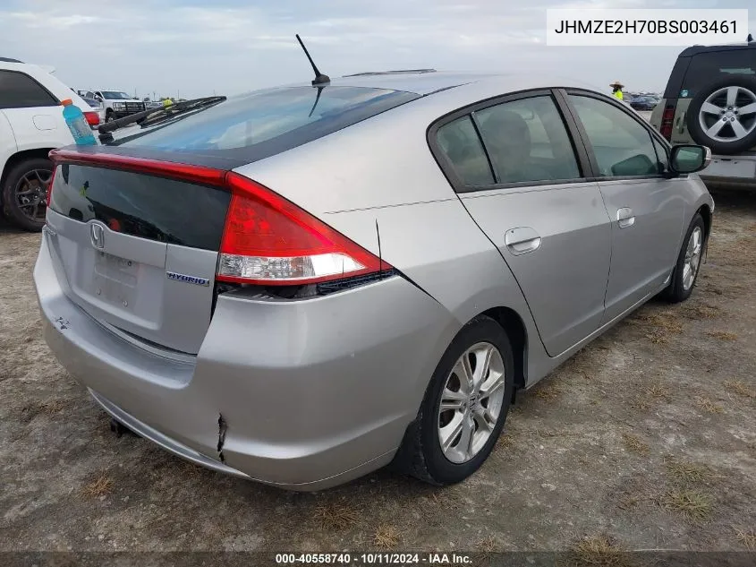 2011 Honda Insight Ex VIN: JHMZE2H70BS003461 Lot: 40558740