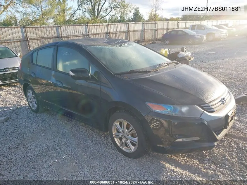 2011 Honda Insight Ex VIN: JHMZE2H77BS011881 Lot: 40686831