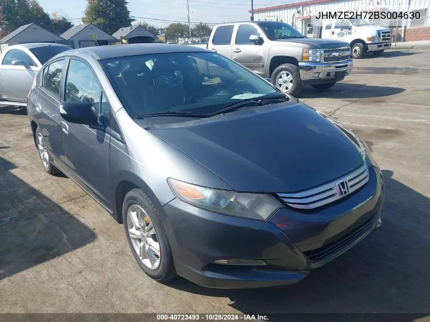 2011 Honda Insight Ex VIN: JHMZE2H72BS004630 Lot: 40723493