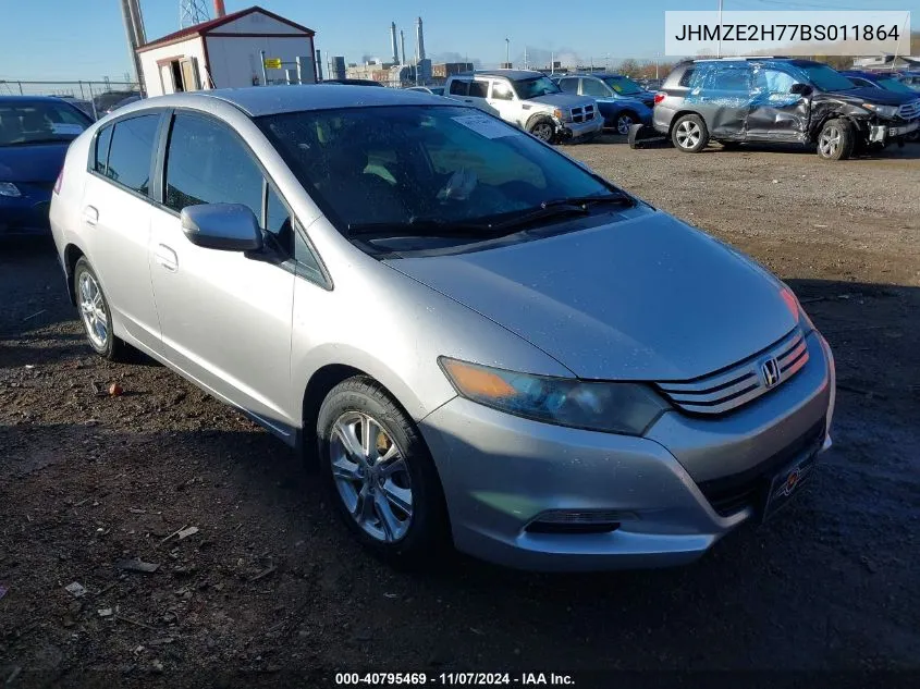 2011 Honda Insight Ex VIN: JHMZE2H77BS011864 Lot: 40795469