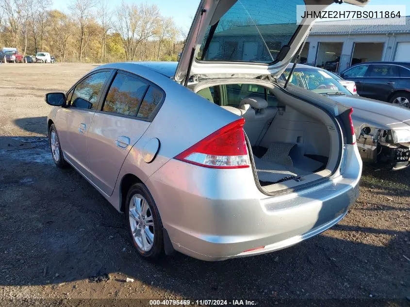 2011 Honda Insight Ex VIN: JHMZE2H77BS011864 Lot: 40795469