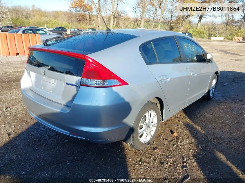 2011 Honda Insight Ex VIN: JHMZE2H77BS011864 Lot: 40795469