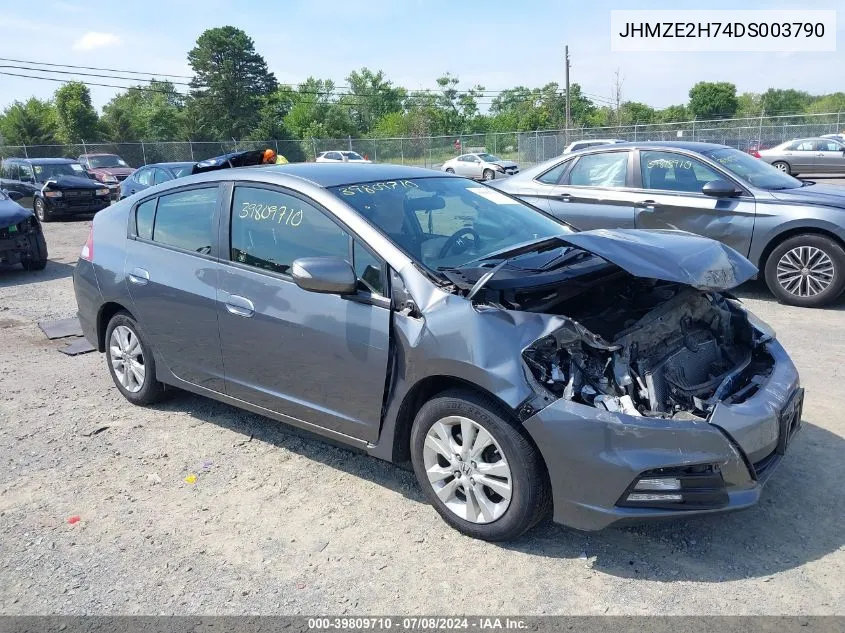 2013 Honda Insight Ex VIN: JHMZE2H74DS003790 Lot: 39809710