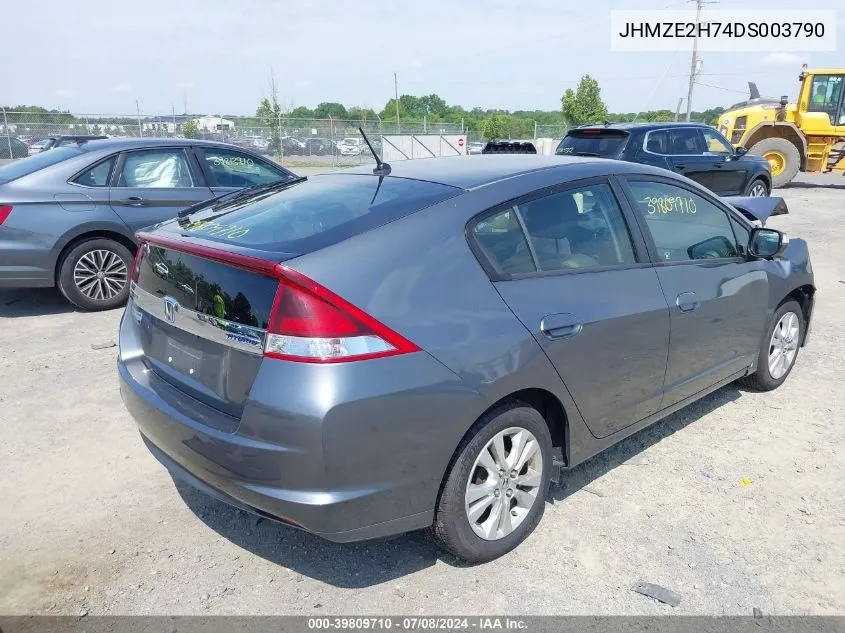 2013 Honda Insight Ex VIN: JHMZE2H74DS003790 Lot: 39809710