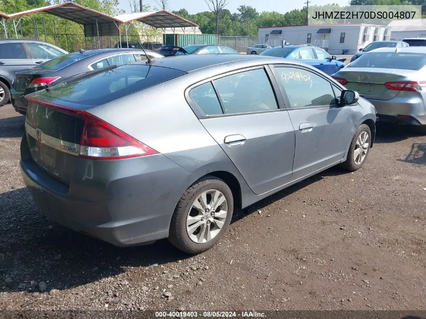 2013 Honda Insight Ex VIN: JHMZE2H70DS004807 Lot: 40019403