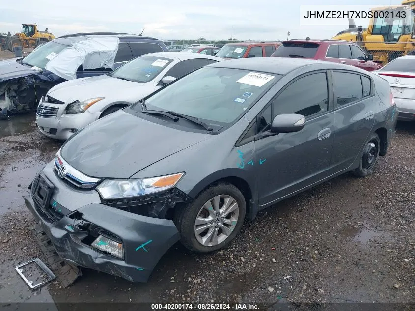 JHMZE2H7XDS002143 2013 Honda Insight Ex