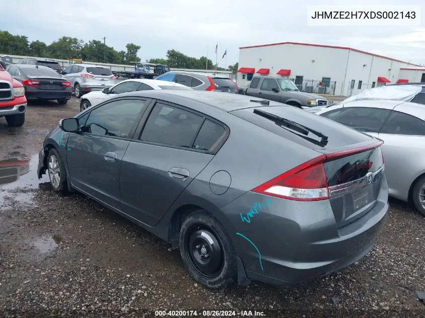 JHMZE2H7XDS002143 2013 Honda Insight Ex