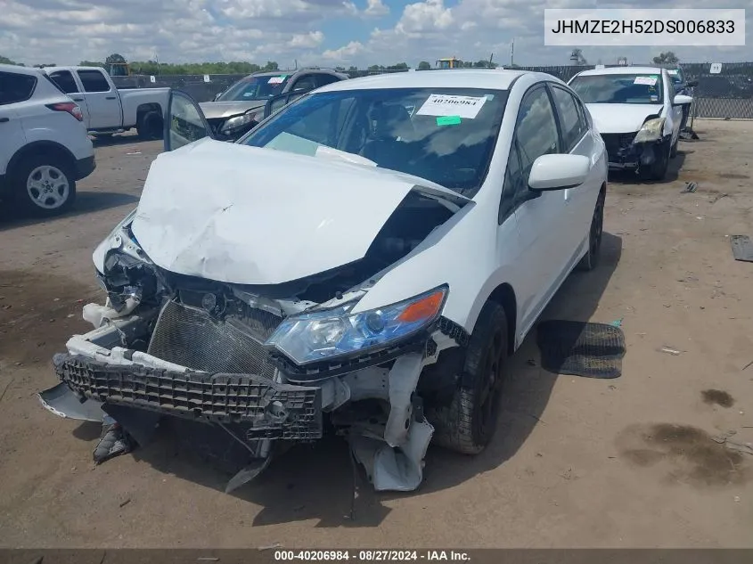 JHMZE2H52DS006833 2013 Honda Insight Lx