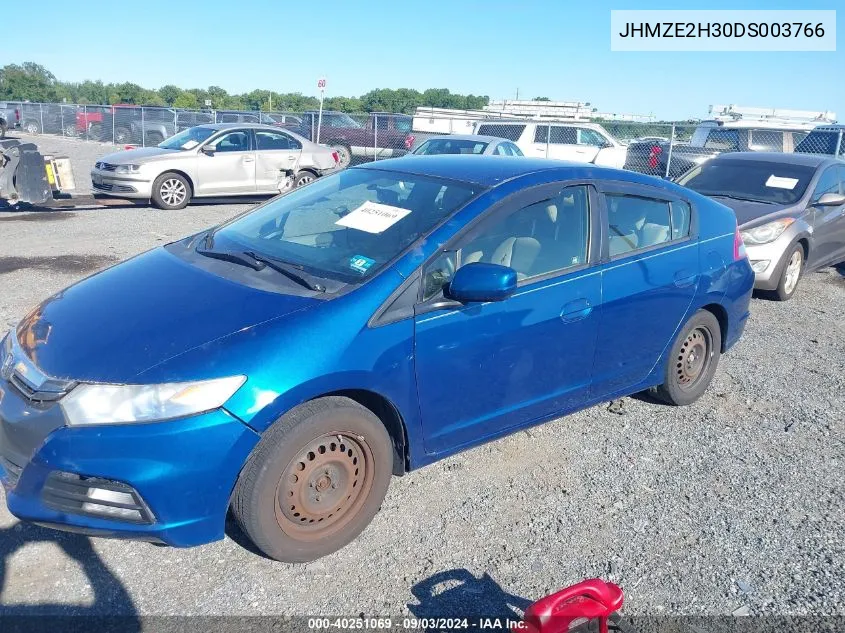 JHMZE2H30DS003766 2013 Honda Insight