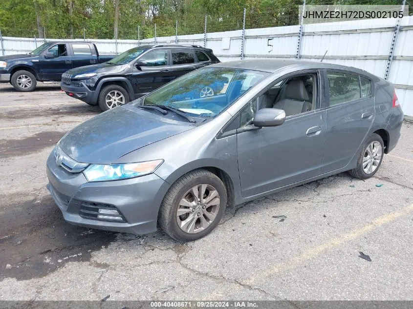 JHMZE2H72DS002105 2013 Honda Insight Ex