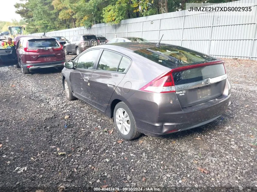 JHMZE2H7XDS002935 2013 Honda Insight Ex