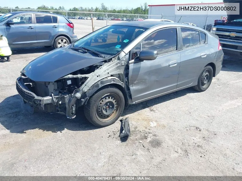 JHMZE2H37DS000802 2013 Honda Insight