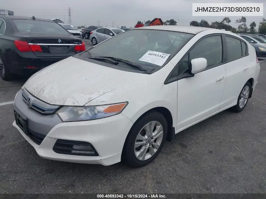 2013 Honda Insight Ex VIN: JHMZE2H73DS005210 Lot: 40593342