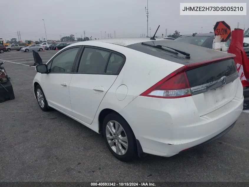 2013 Honda Insight Ex VIN: JHMZE2H73DS005210 Lot: 40593342