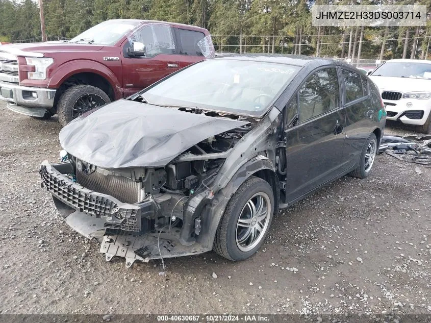 2013 Honda Insight VIN: JHMZE2H33DS003714 Lot: 40630687