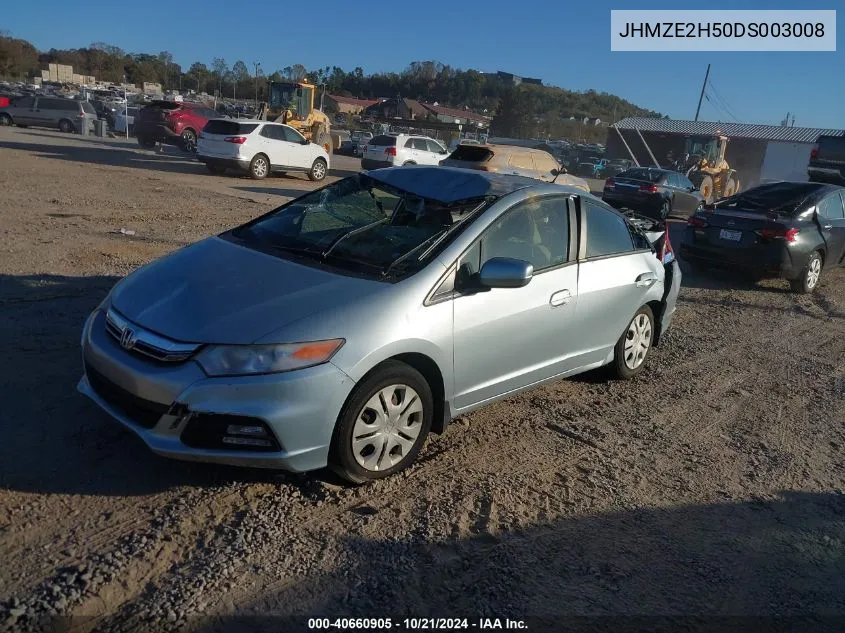 2013 Honda Insight Lx VIN: JHMZE2H50DS003008 Lot: 40660905