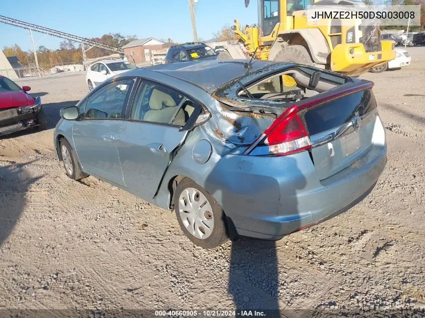 2013 Honda Insight Lx VIN: JHMZE2H50DS003008 Lot: 40660905