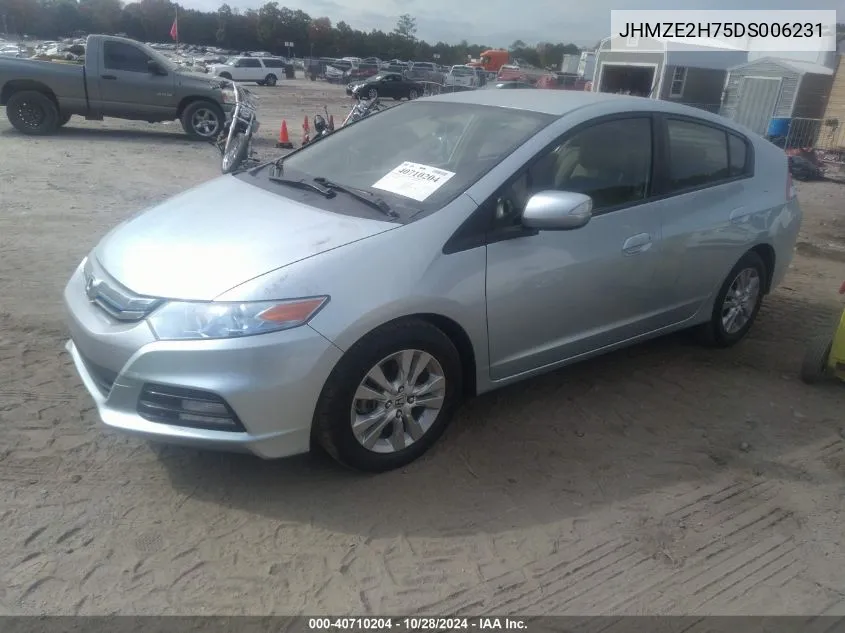 JHMZE2H75DS006231 2013 Honda Insight Ex