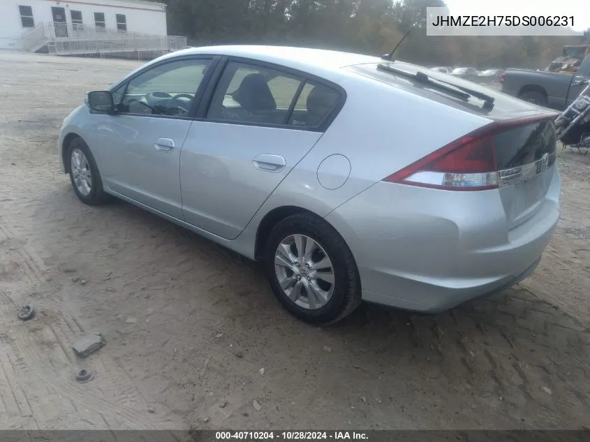 JHMZE2H75DS006231 2013 Honda Insight Ex