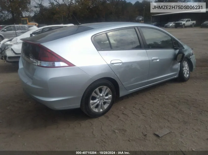 JHMZE2H75DS006231 2013 Honda Insight Ex