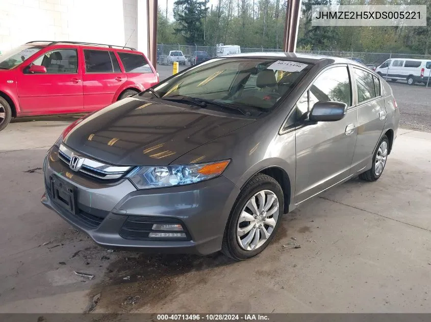 JHMZE2H5XDS005221 2013 Honda Insight Lx