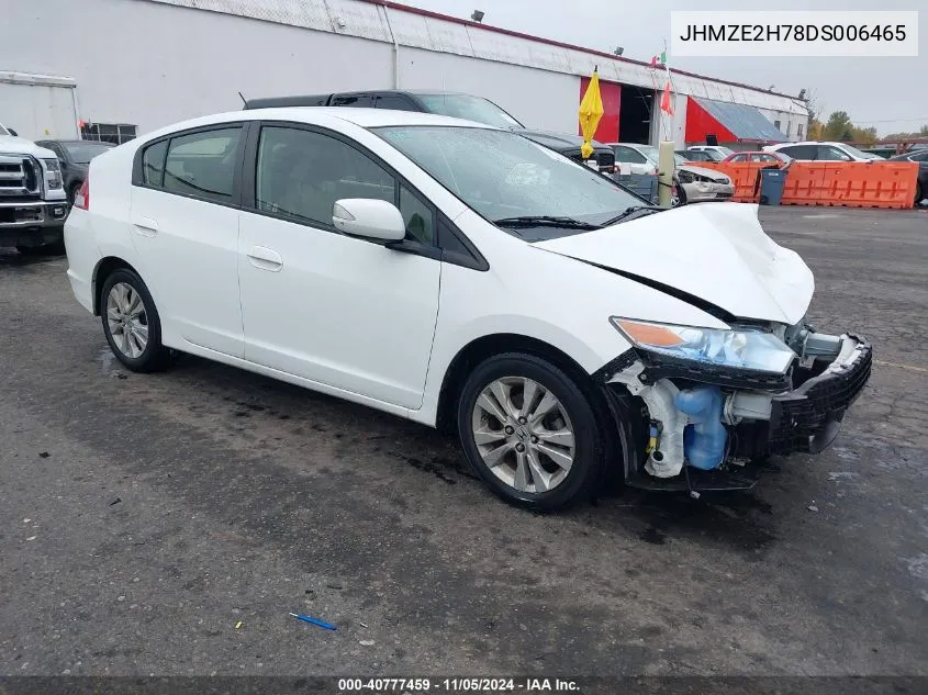 2013 Honda Insight Ex VIN: JHMZE2H78DS006465 Lot: 40777459