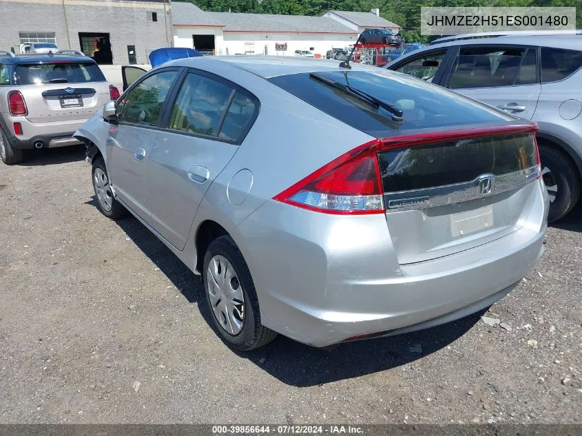 JHMZE2H51ES001480 2014 Honda Insight Lx