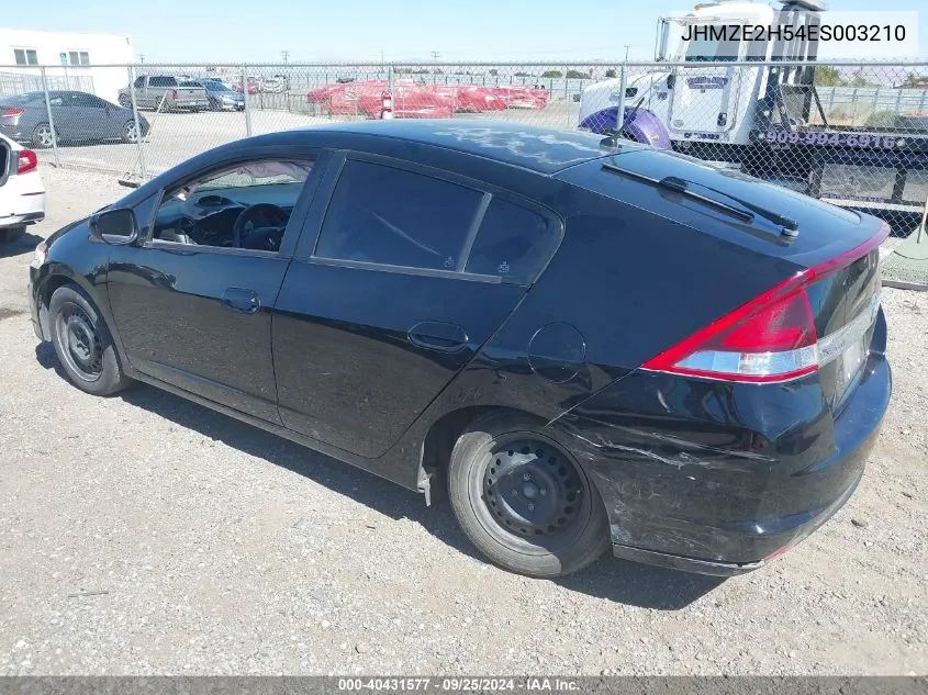 2014 Honda Insight Lx VIN: JHMZE2H54ES003210 Lot: 40431577