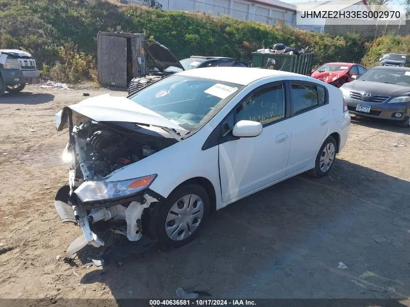 2014 Honda Insight VIN: JHMZE2H33ES002970 Lot: 40636581