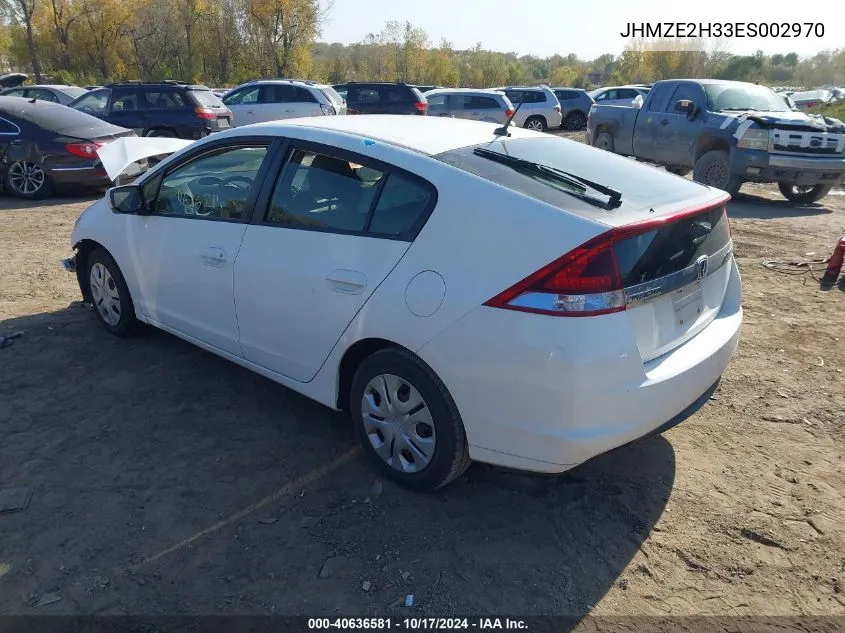 2014 Honda Insight VIN: JHMZE2H33ES002970 Lot: 40636581