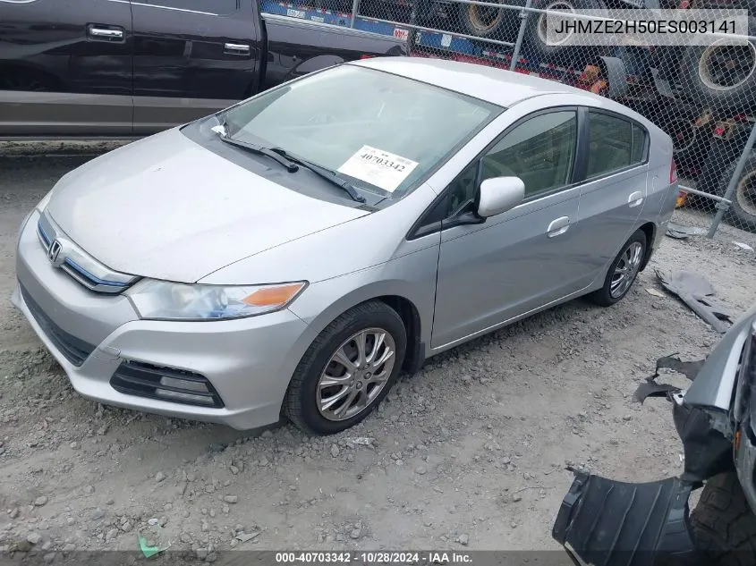 2014 Honda Insight Lx VIN: JHMZE2H50ES003141 Lot: 40703342