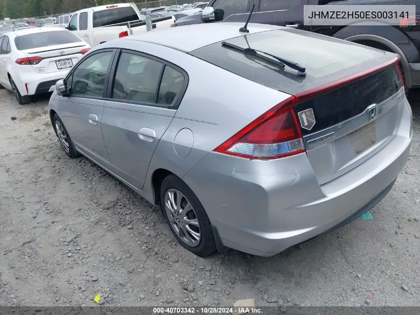 2014 Honda Insight Lx VIN: JHMZE2H50ES003141 Lot: 40703342