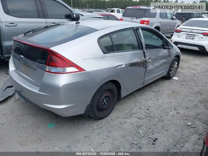 2014 Honda Insight Lx VIN: JHMZE2H50ES003141 Lot: 40703342